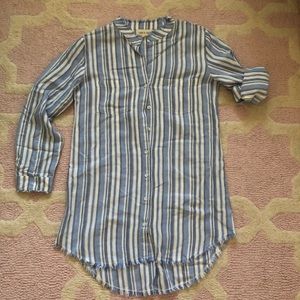 Cloth and stone linen t shirt dress